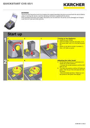 שואב אבק לשטיחים CVS 65/1 Bp
