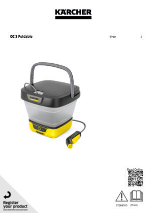 מכונת שטיפה ניידת מתקפלת Kärcher OC 3